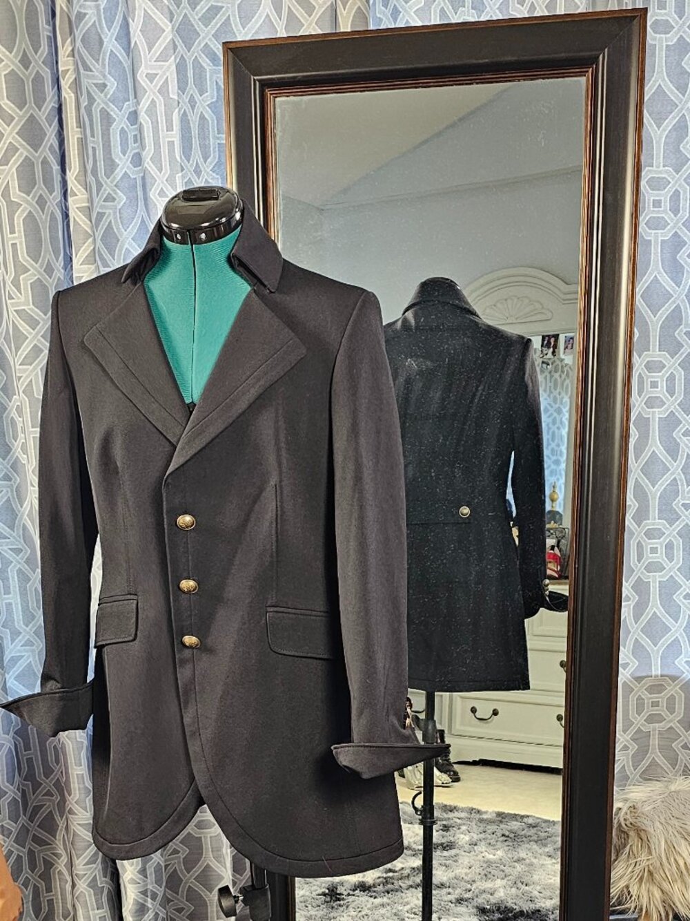 Bauer Pour Femme Equestrian‑Style Longline Blazer, Size 40 (US 8/10)